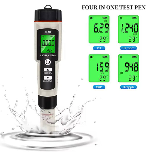 HydroVibex™ Hydrogen Concentration Meter 4-in-1 Water Quality & Purity Tester