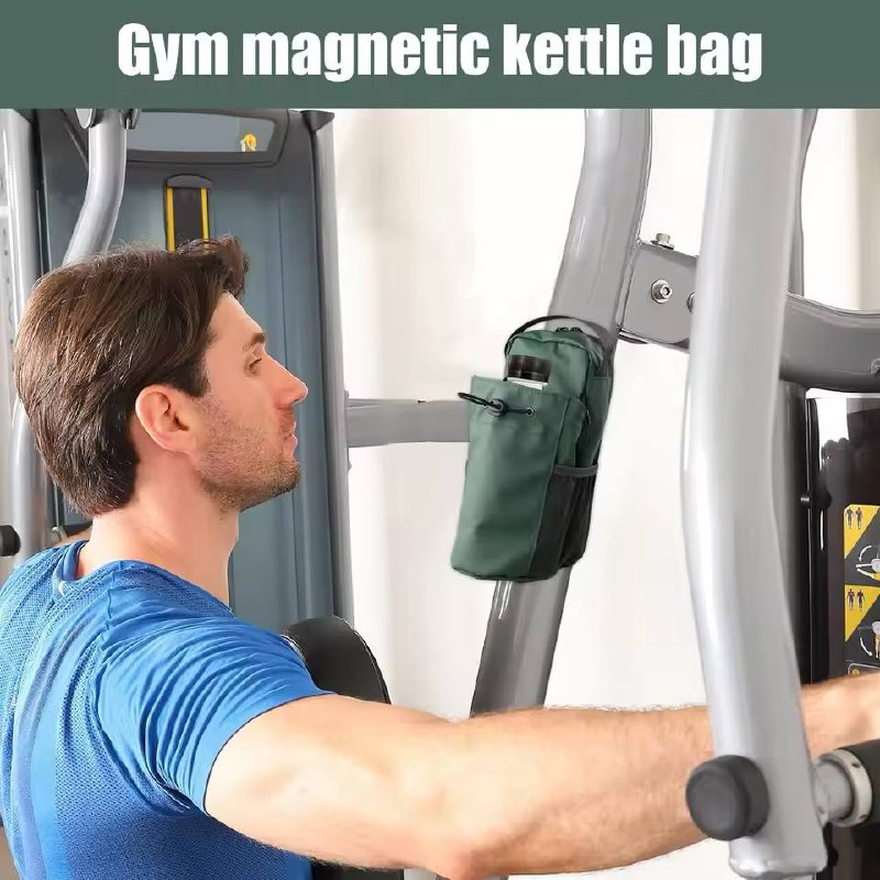 HydroVibex™ Magnetic Gym Sling Bag – Waterproof Crossbody with Bottle & Phone Holder