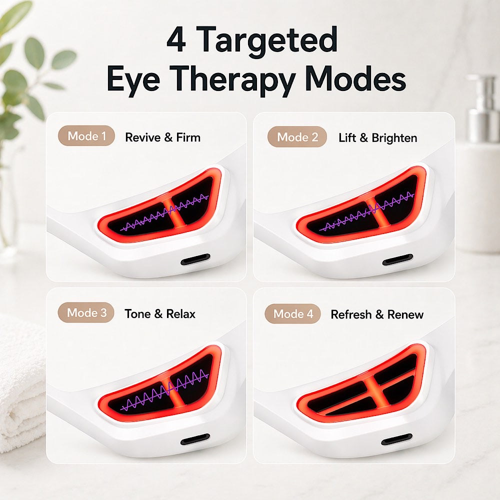HydroVibex™ Red Light Eye Massager for Daily Relaxation