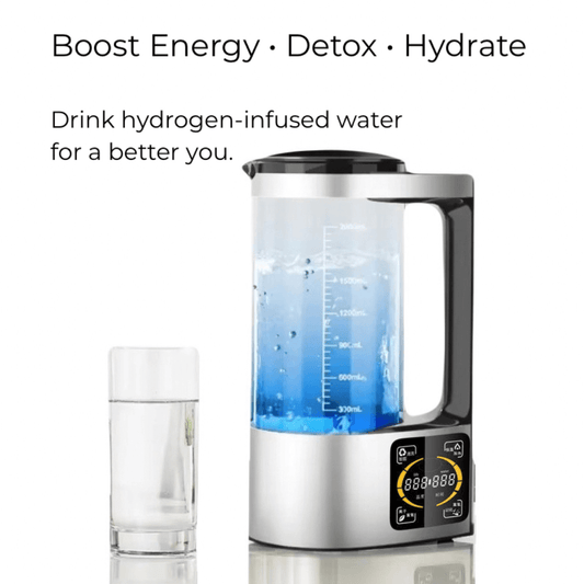 HydroVibex™ Hydrogen Water Pitcher 64oz (2L) Electric Ionizer 110V (240V) Water Filter Generator